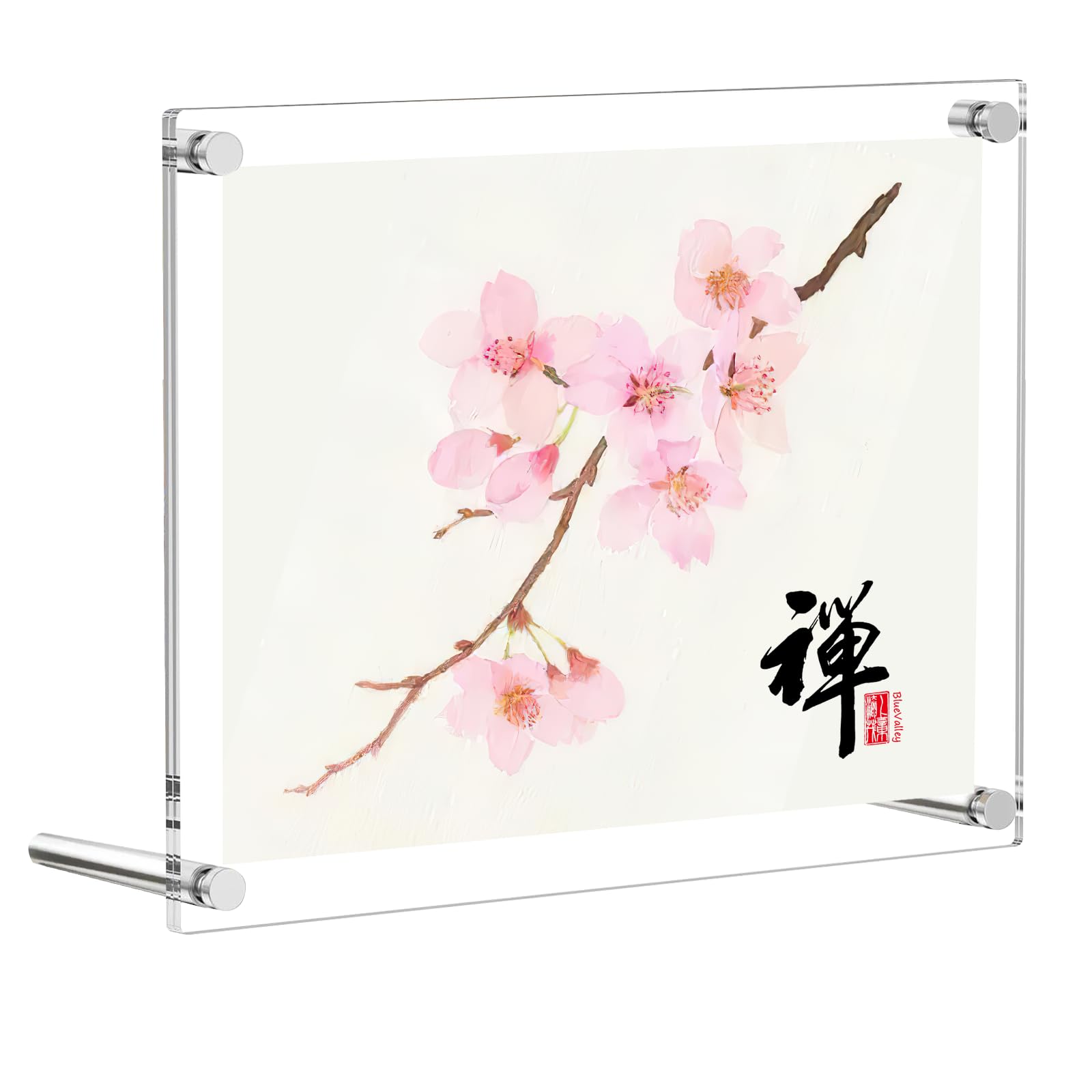 Amazon.co.jp: 色紙額縁 写真立て 272x242mm UVカット スタンド 壁掛け